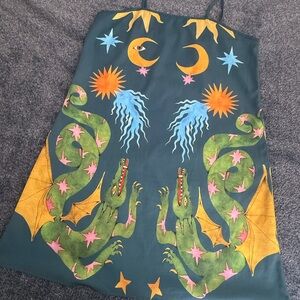 Colorful Dragon Print Dress